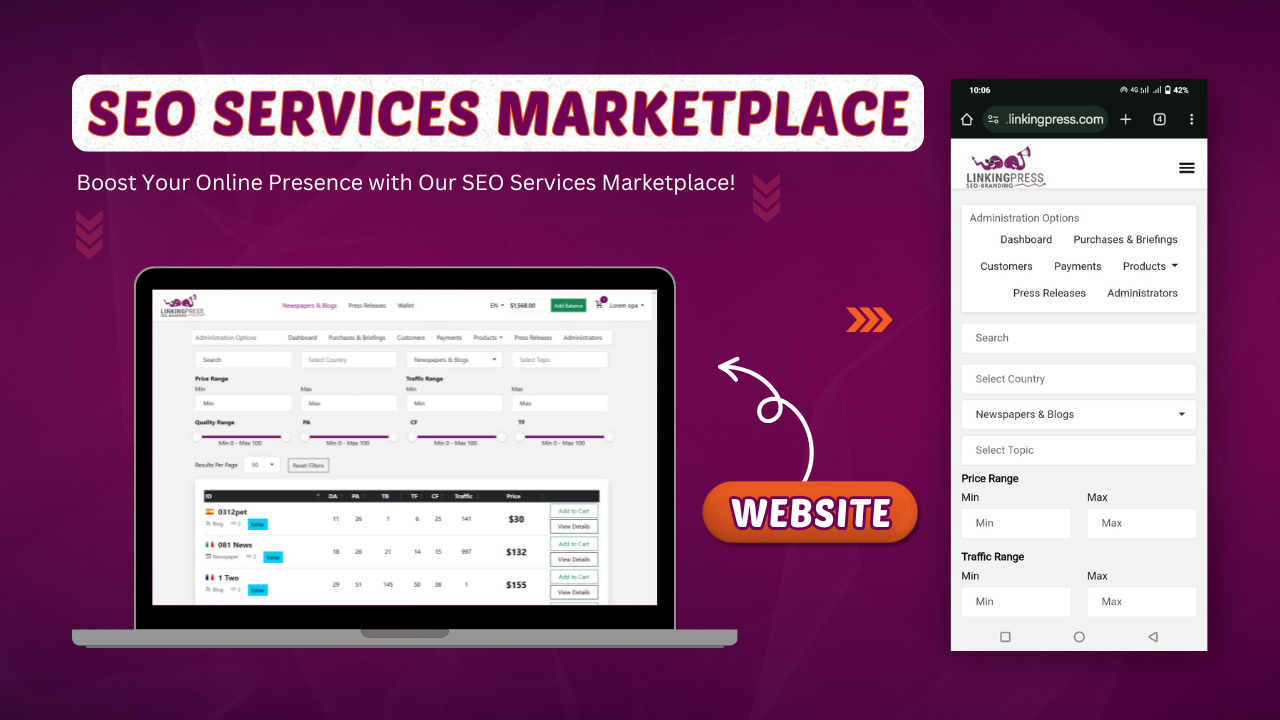 SEO Services Marketplace